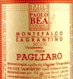 Paolo Bea - Sagrantino Di Montefalco Pagliaro 2019