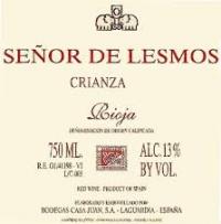 Bodegas Casa Juan Seor de Lesmos - Lesmos Rioja Crianza 2018